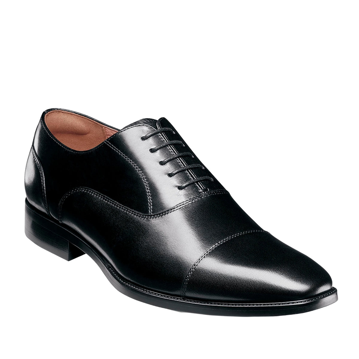 Florsheim Men's Sorrento Lux Cap Toe Balmoral in Black