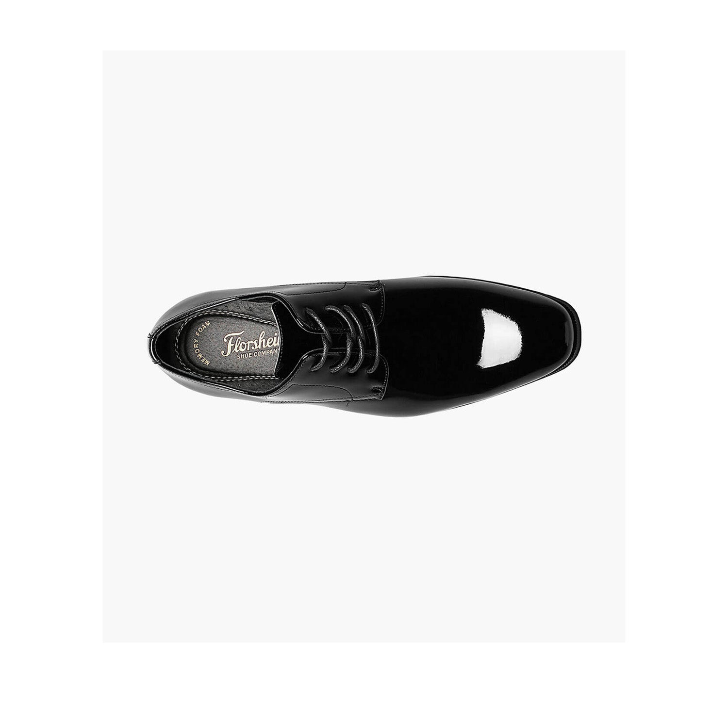 Florsheim Men's Tux Plain Toe Oxford in Black Patent