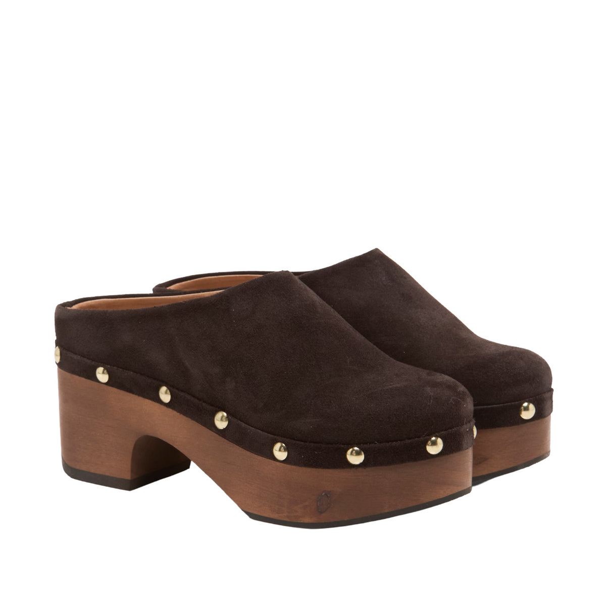 Free People Women's Calli Clog in Weathered Mink
