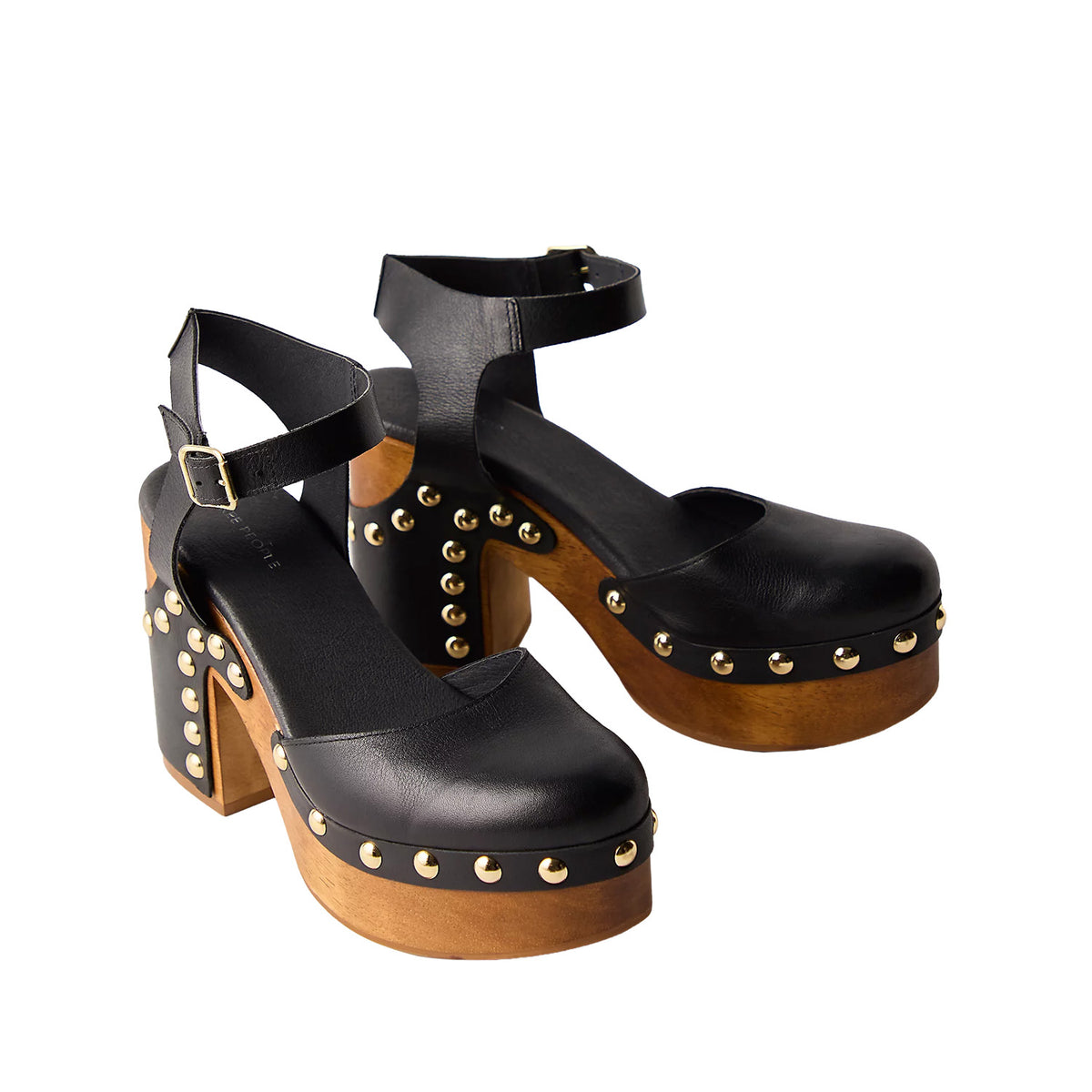 Free People Women's Cecelia Studded Clog in Black