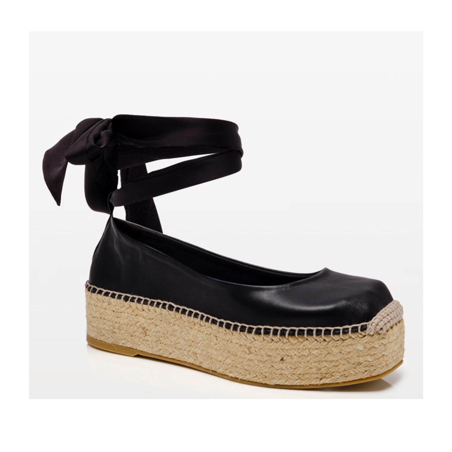Free People Women's Starboard Wrap Espadrille in Black