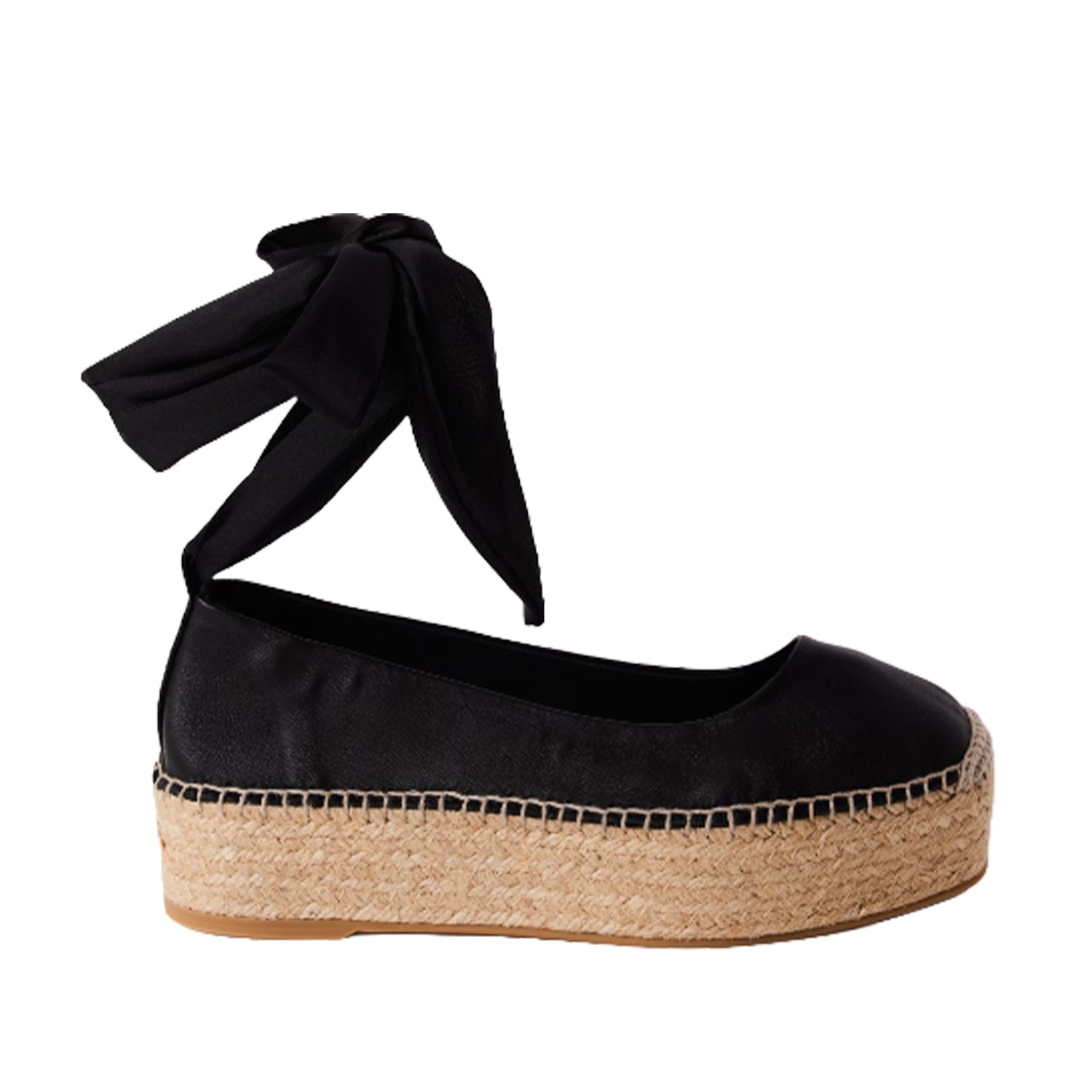 Free People Women's Starboard Wrap Espadrille in Black