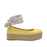 Free People Women's Starboard Wrap Espadrille in Lemon