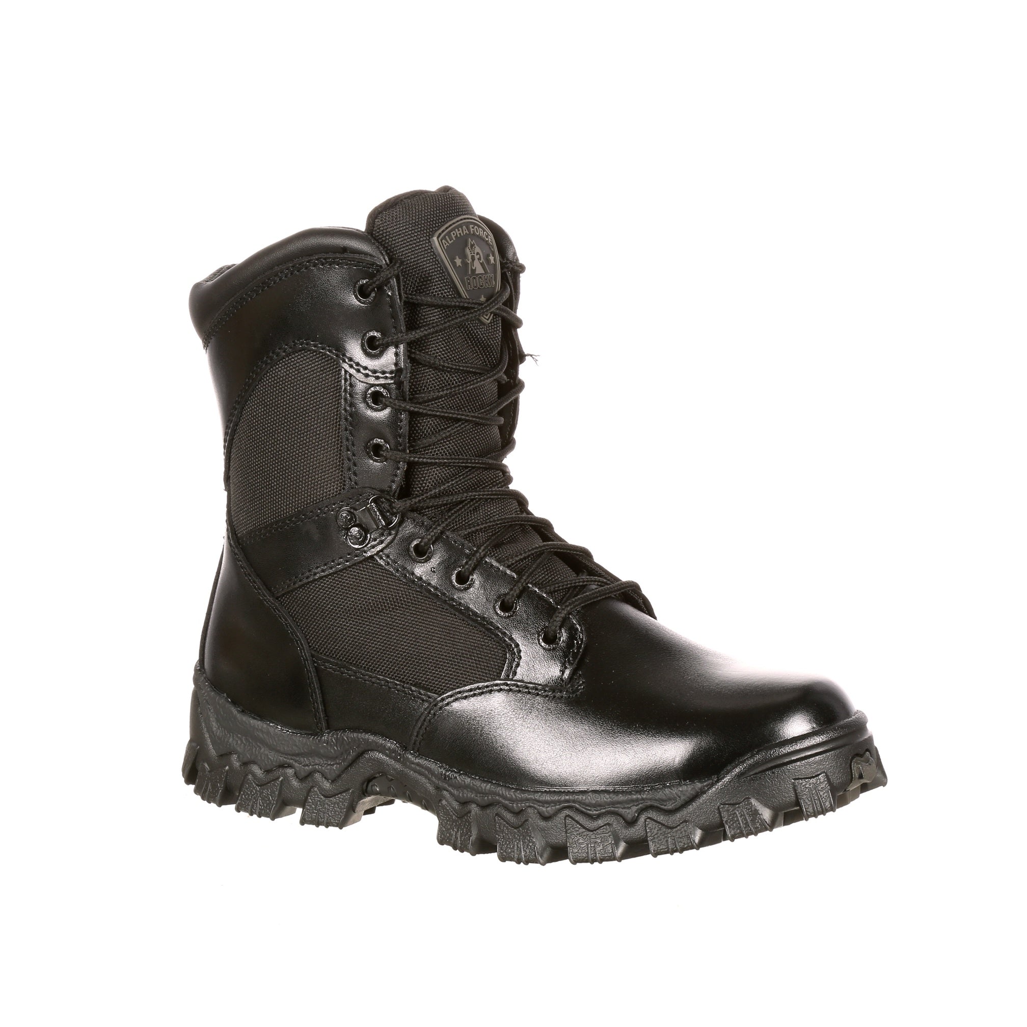 Rocky Men's Alpha Force  8" Waterproof Public Service Boo In Black W