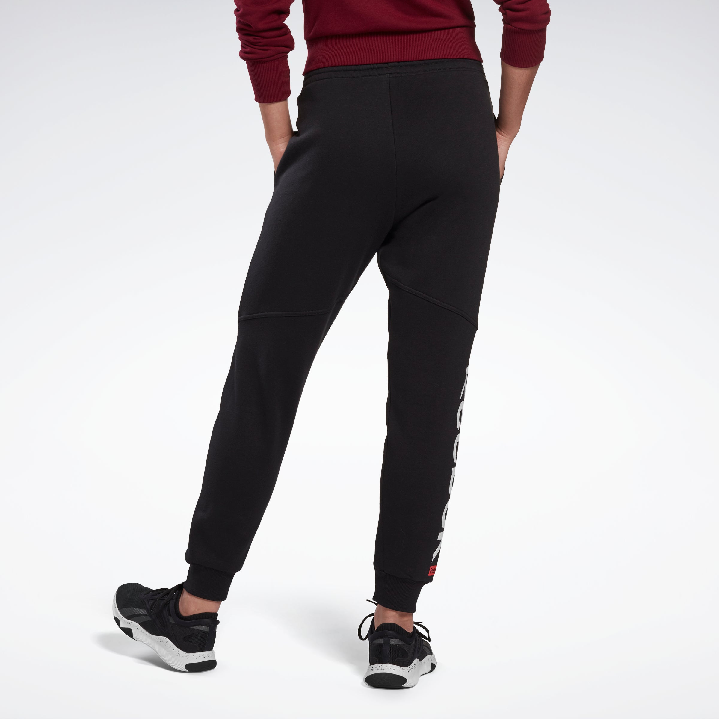 Reebok Women's Linear Logo Pant  In Black REG
