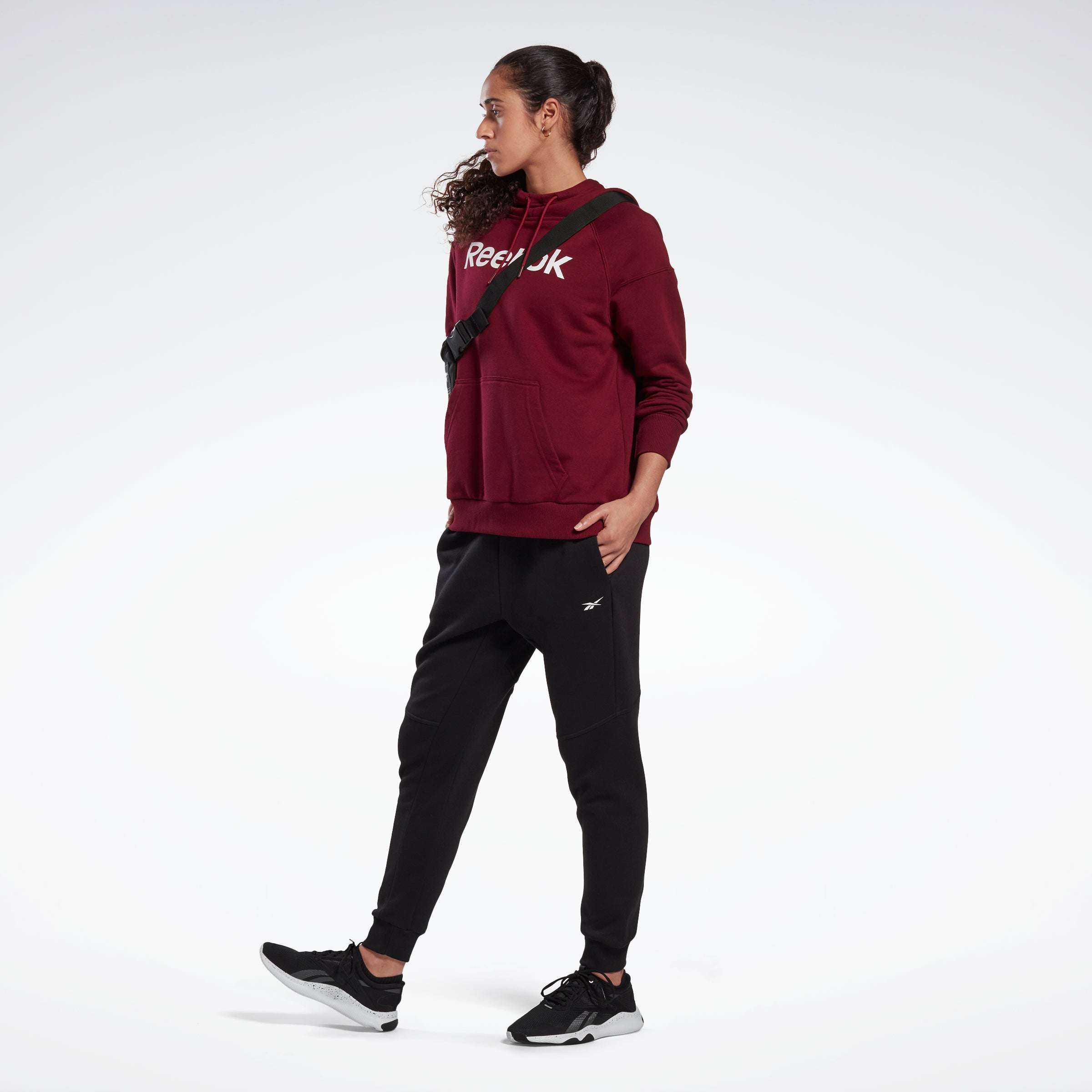 Reebok Women's Linear Logo Pant  In Black REG