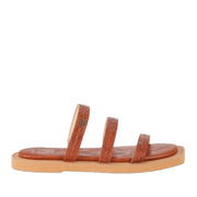 Frye  Women's Faye Strappy Slide Brown M