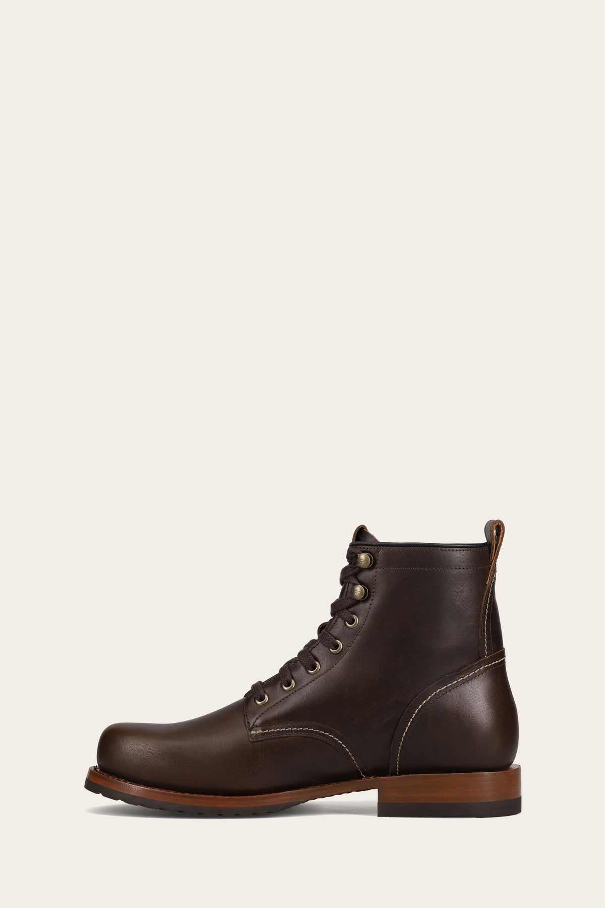 Frye Men's Hudson Plain Toe Workboot In Brown M