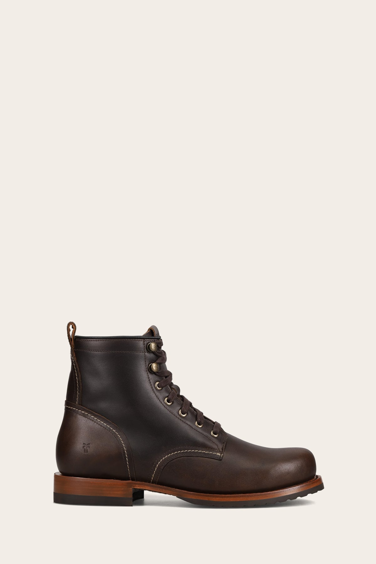 Frye Men's Hudson Plain Toe Workboot In Brown M
