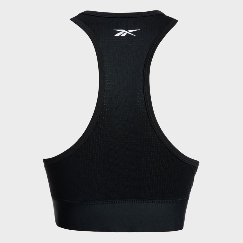 Reebok Women's Wor Myt Aop Racer Bra  In Black REG
