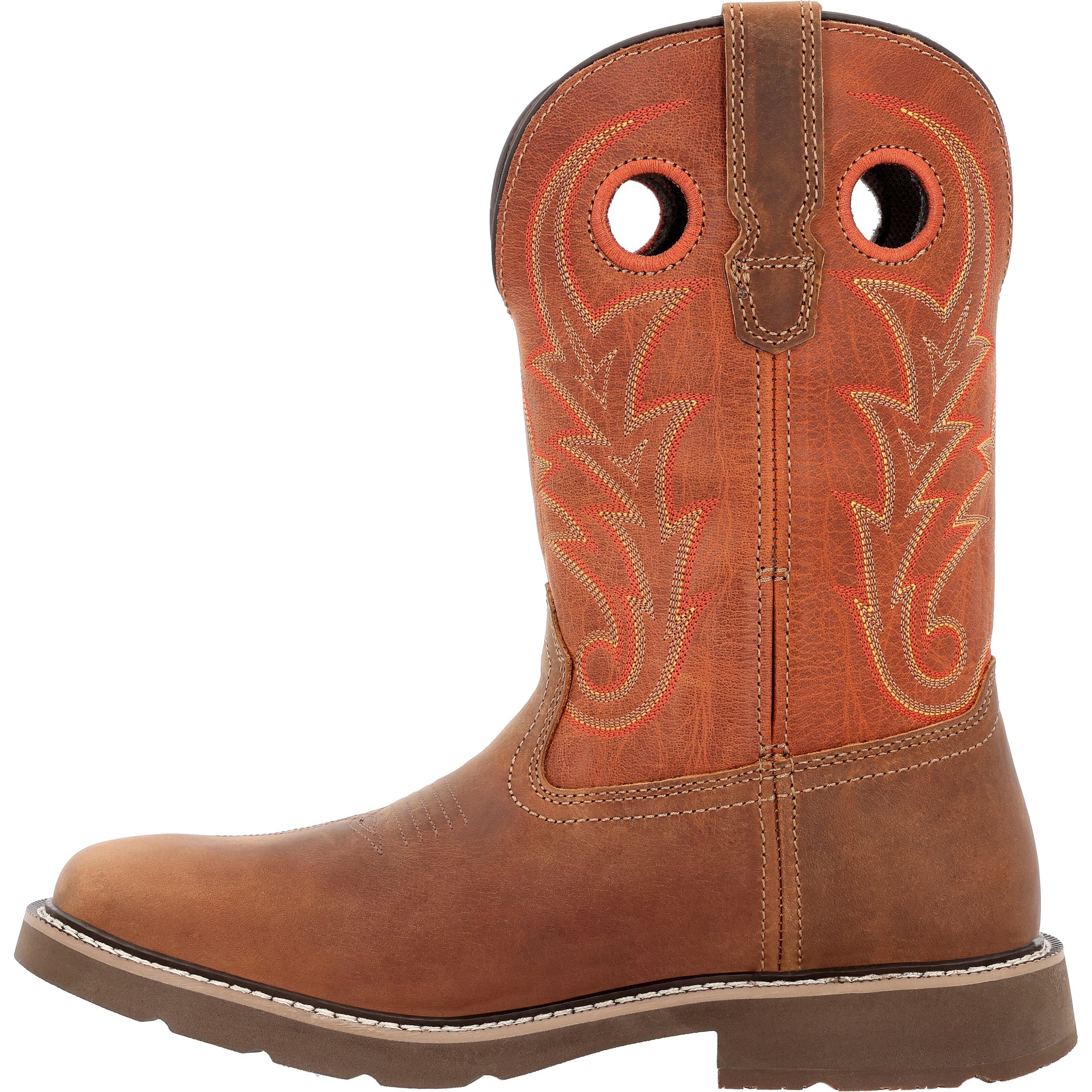 Georgia Men's Gb00693 Short Boot Core 37 Western In Brown/Rust W