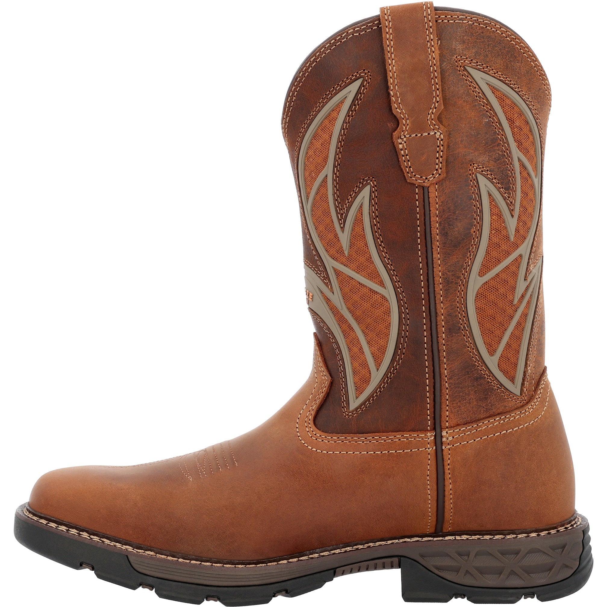 Georgia Men's Gb00702 Short Boot Carbo-Tec Flx In Brown/Brick M