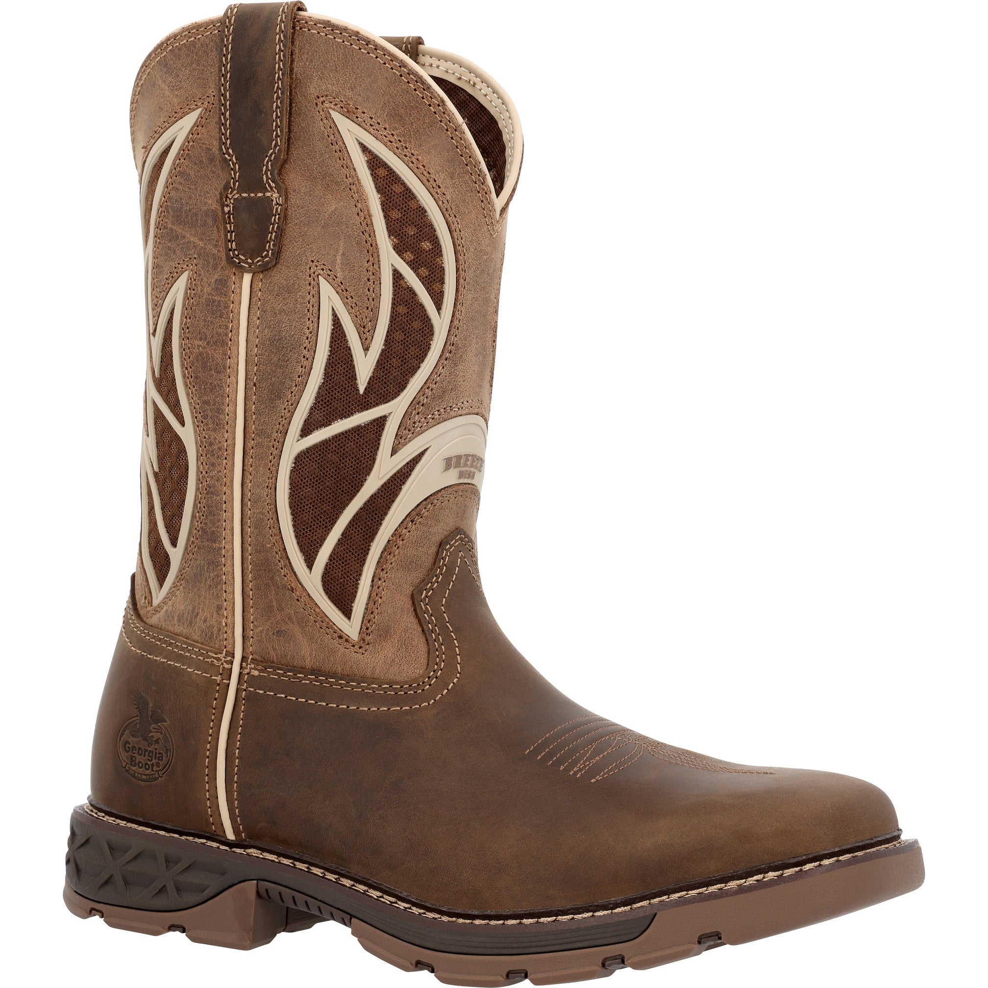 Georgia Men's Gb00703 Short Boot Carbo-Tec Flx In Brown/Tan M