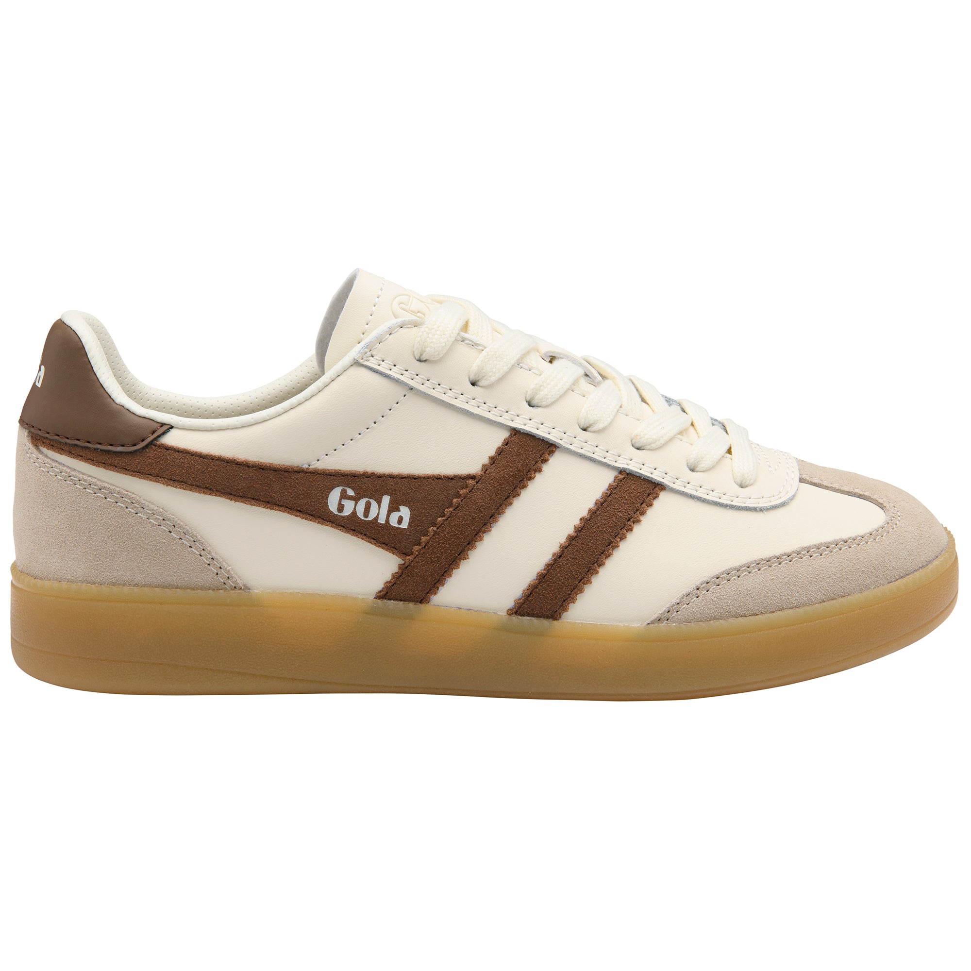 Gola Women's Viper Leather Trainer In Off White/Bone M