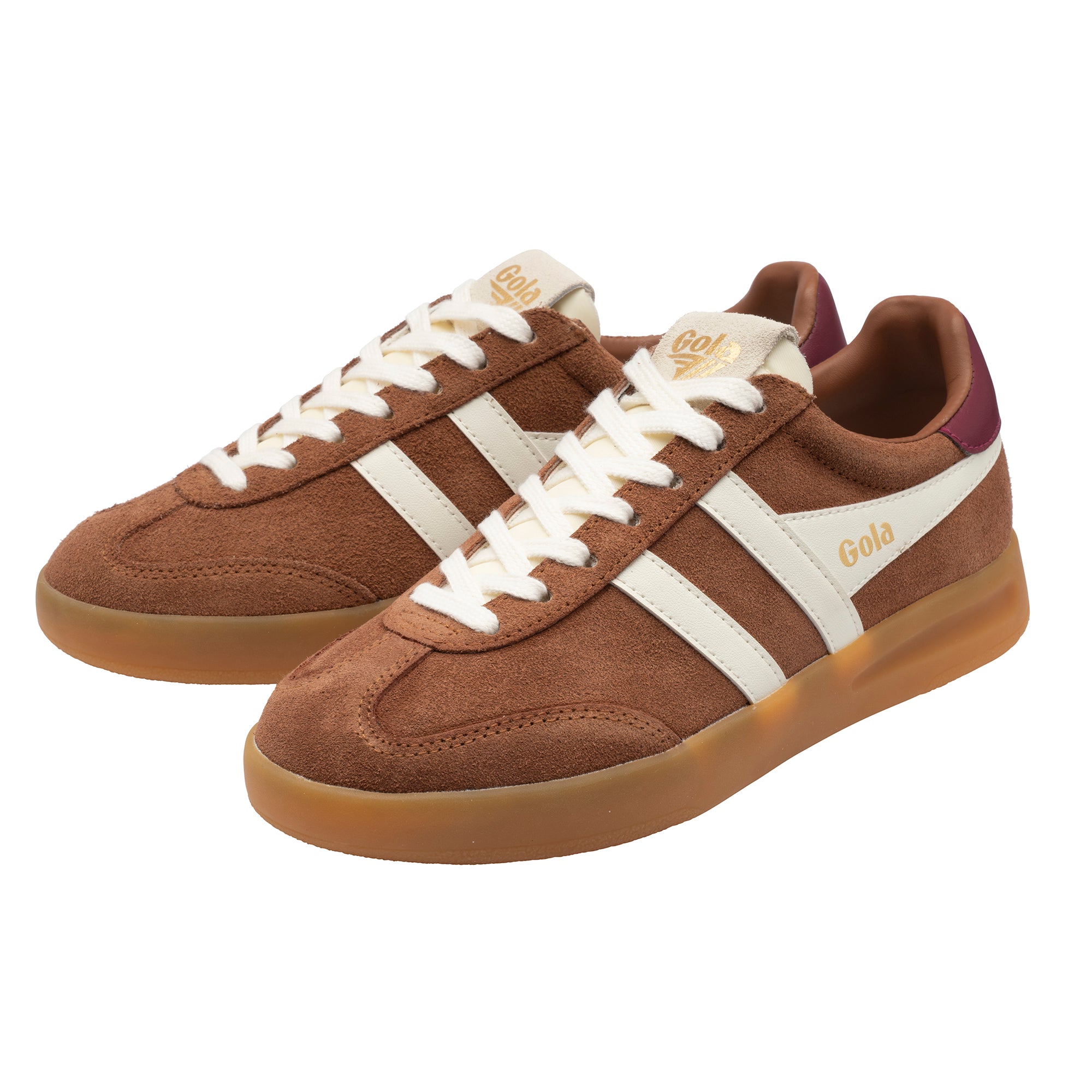 Gola Women's Cyclone Trainer In Umber/Off White M