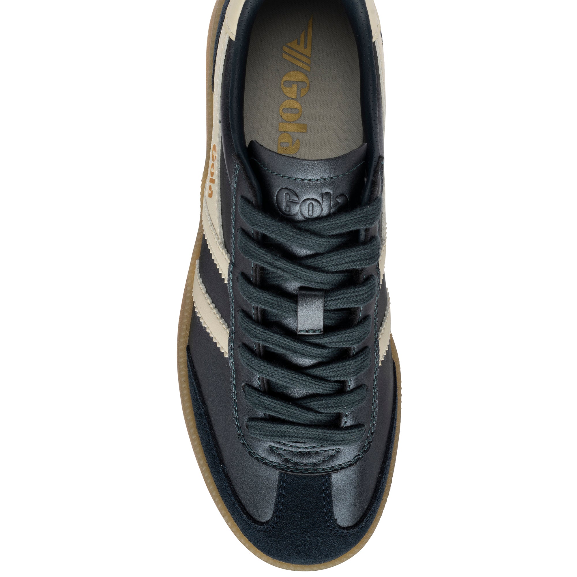 Gola Women's Viper Metallic Trainer In Navy/Off White M