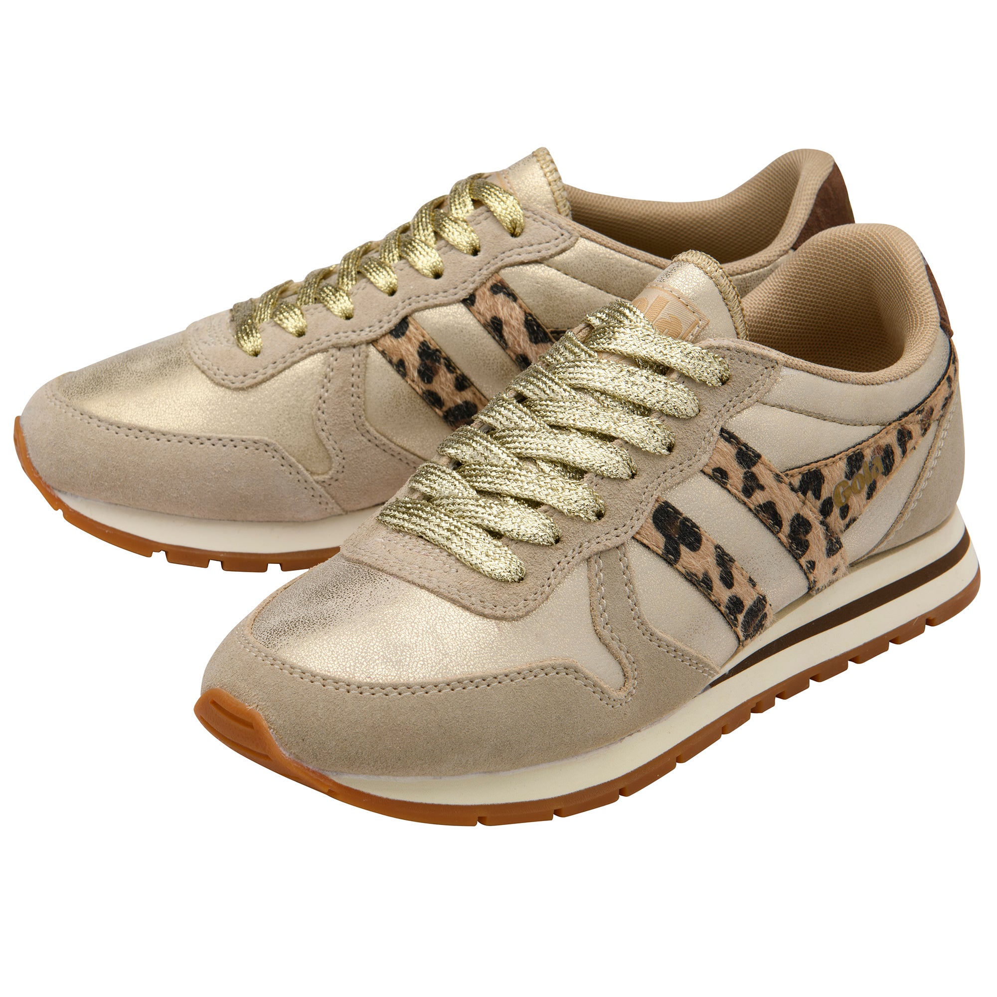 Gola Women's Daytona Blaze Ii In Gold/Leopard M