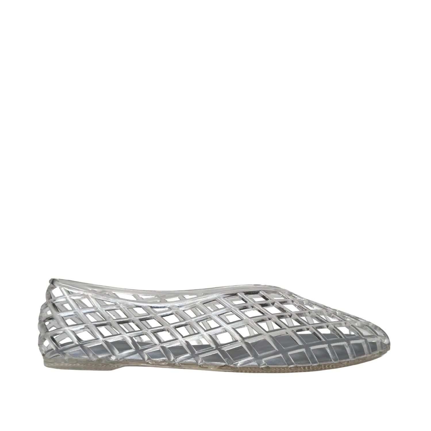 Grahame James Women's Geneva Jelly Flat in Transparent