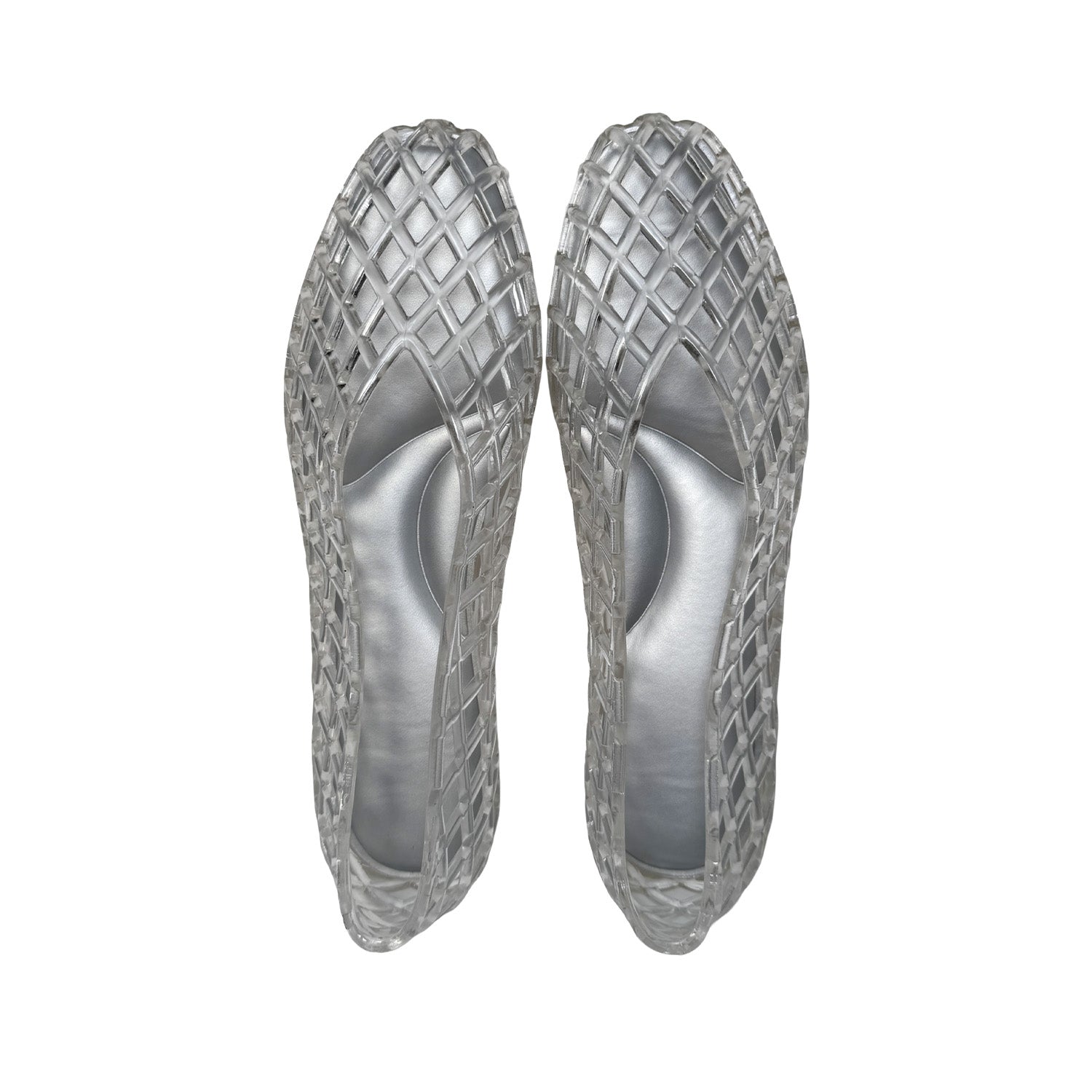 Grahame James Women's Geneva Jelly Flat in Transparent