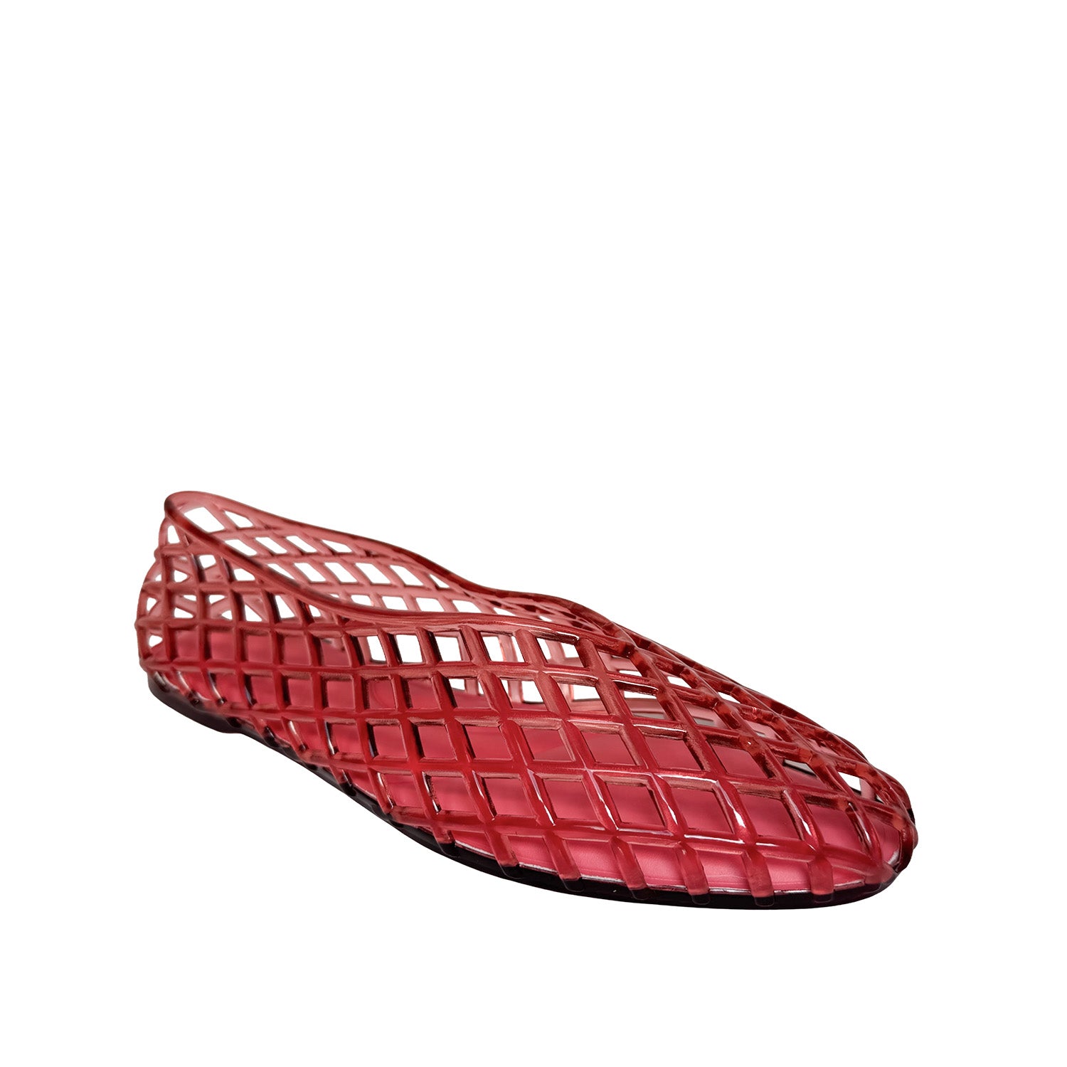Grahame James Women's Geneva Jelly Flat in Red