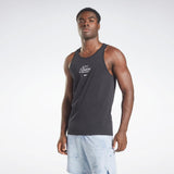 Reebok Apparel  Men's Lm Graphic Tank Reebok Training App Men Black Reg