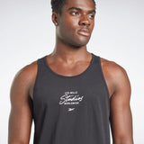 Reebok Apparel  Men's Lm Graphic Tank Reebok Training App Men Black Reg