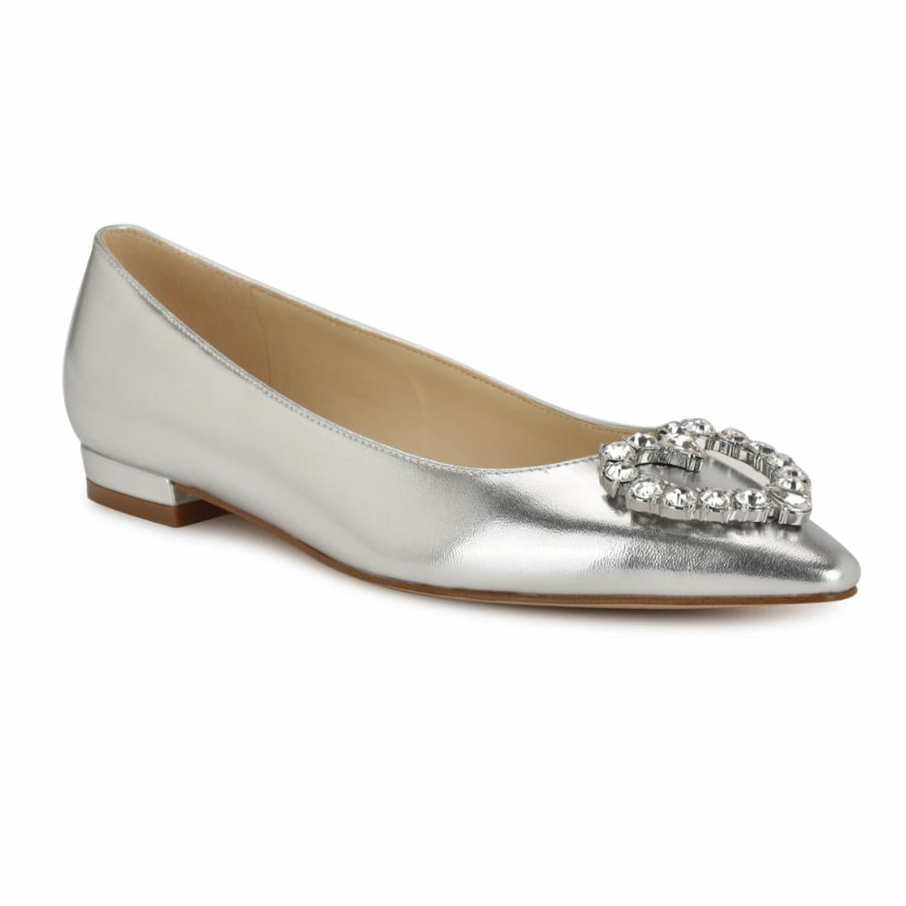 Nine West Women's Hearts3 Silver M