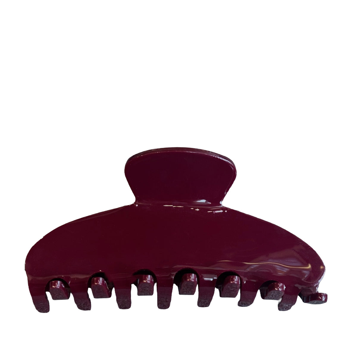 heel boy Women's Half Moon Claw Clip in Burgundy