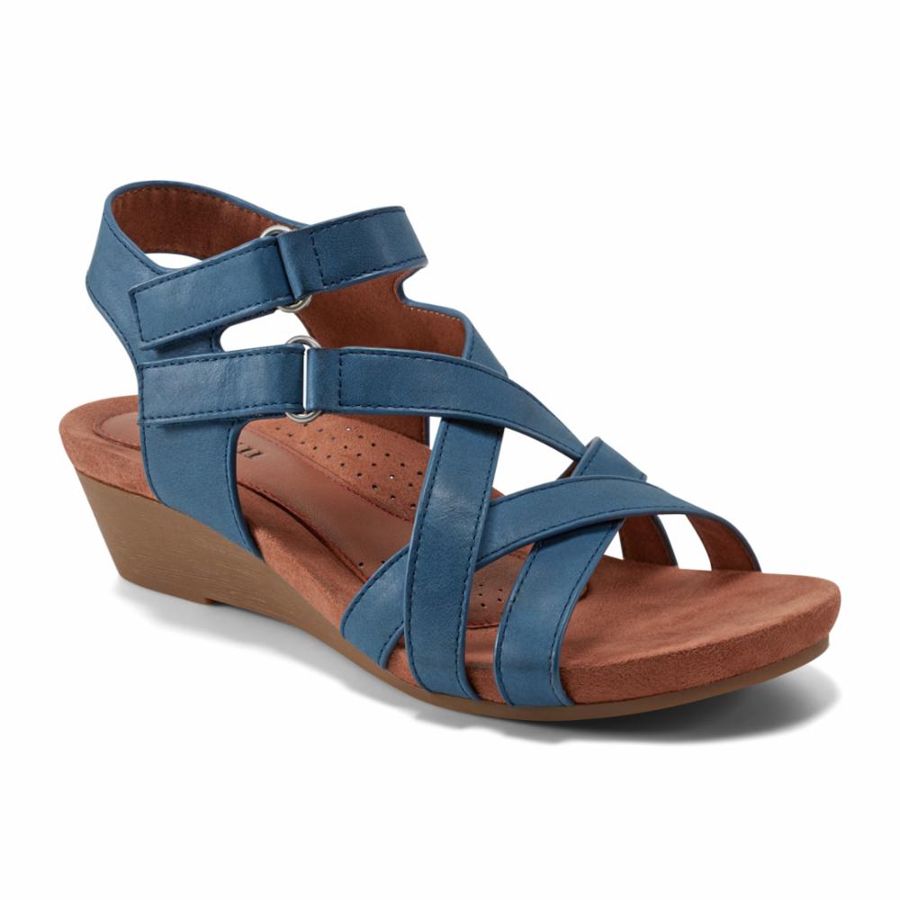 Cobb Hill Women's Helin Wedge Blue M