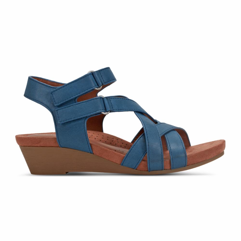 Cobb Hill Women's Helin Wedge Blue M