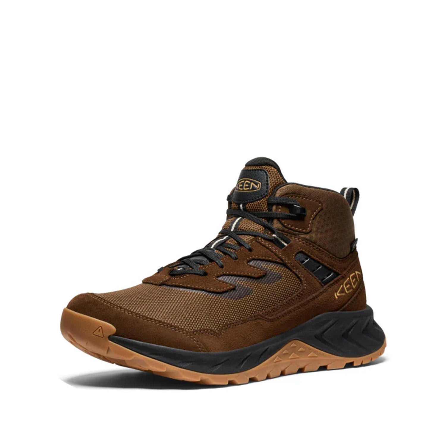 Keen Men's Hightrail Mid Wp in Dark Earth/Oak Buff,