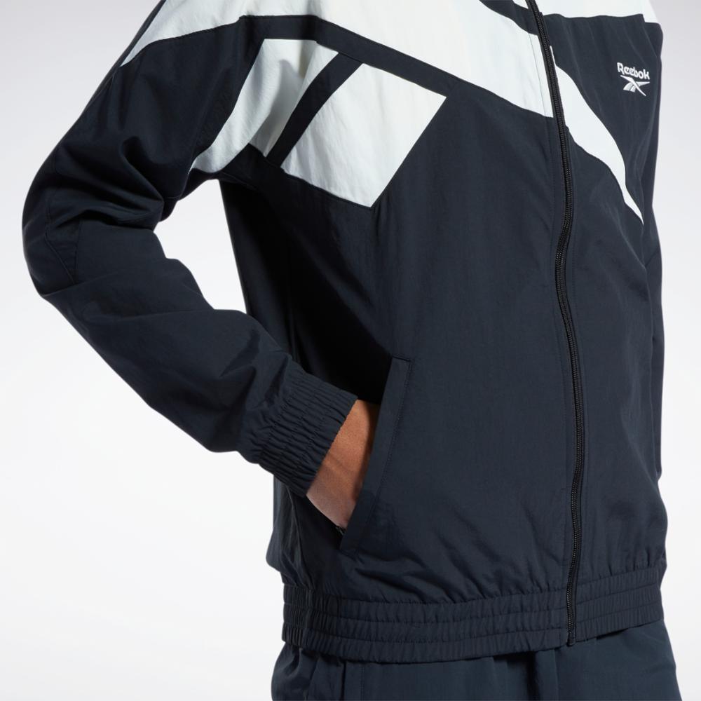 Reebok Men's Cl F Fr Tracktop  In Night Black REG
