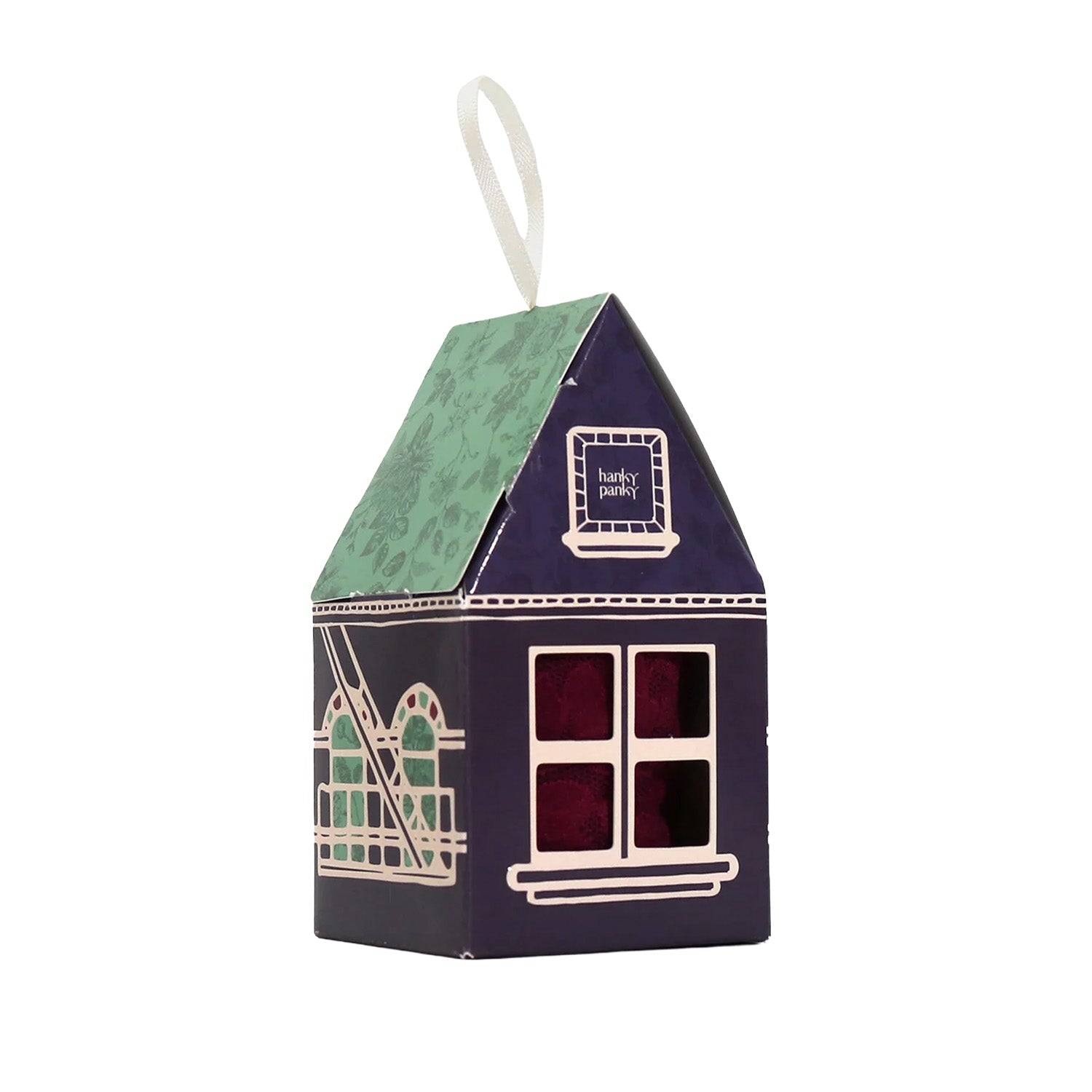 Hanky Panky Women's Original Rise Gingerbread House in Dark Pomegranate