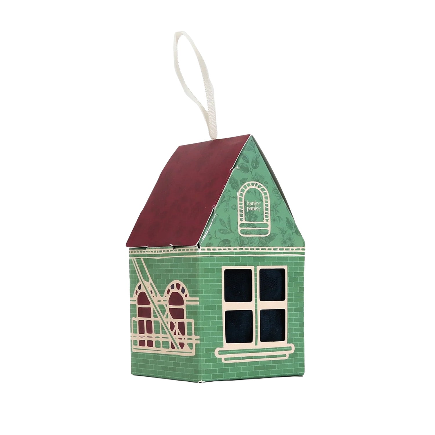 Hanky Panky Women's Original Rise Gingerbread House in Deep Waters Blue