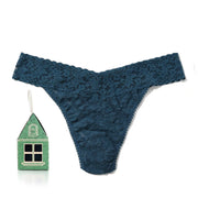 Hanky Panky Women's Original Rise Gingerbread House in Deep Waters Blue