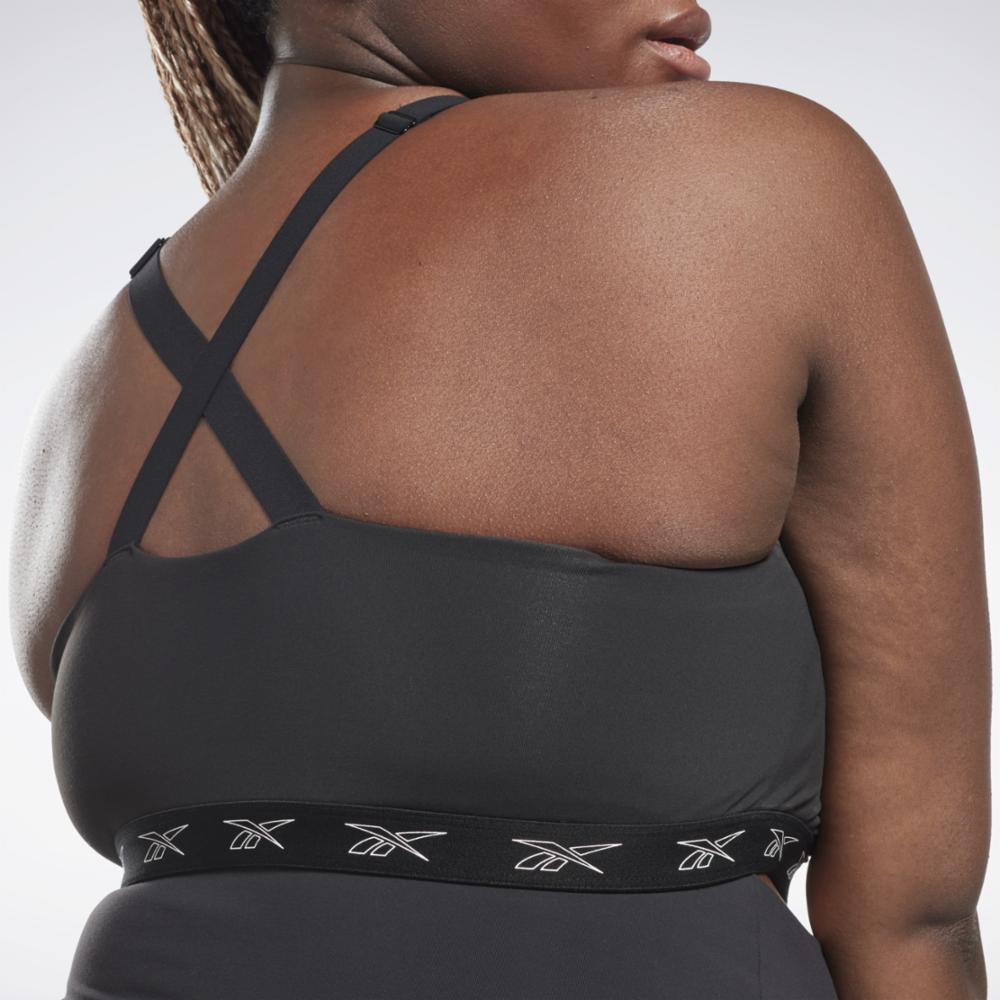 Reebok Women's Nursing Sports Bra Plus Size  In Black REG
