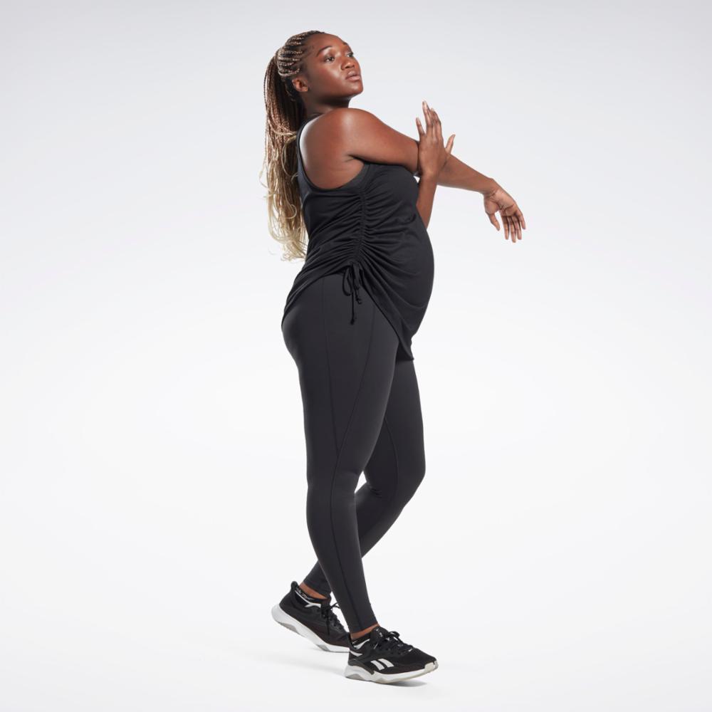 Reebok Apparel  Women's Reebok Lux Maternity Leggings (Plus Size) Reebok Training App Women Black Reg