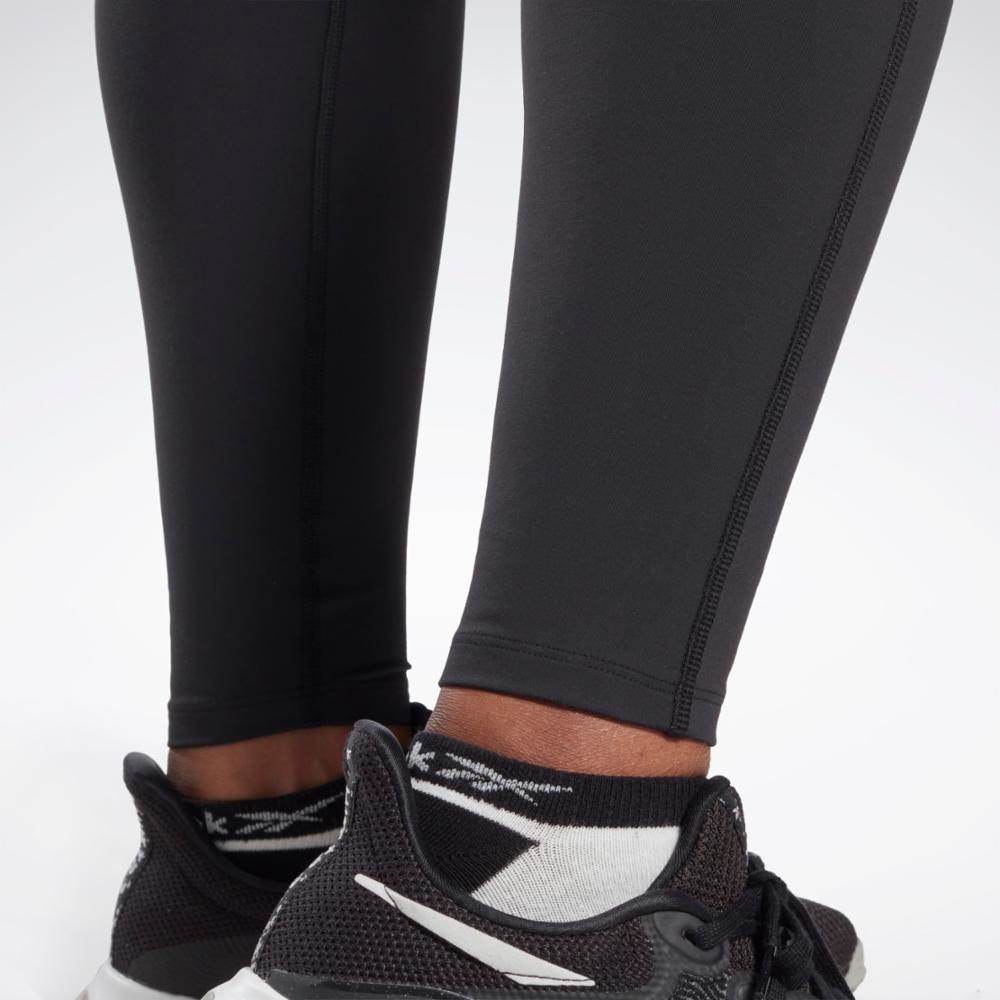 Reebok Women's Reebok Lux Maternity Leggings Plus Size  In Black REG