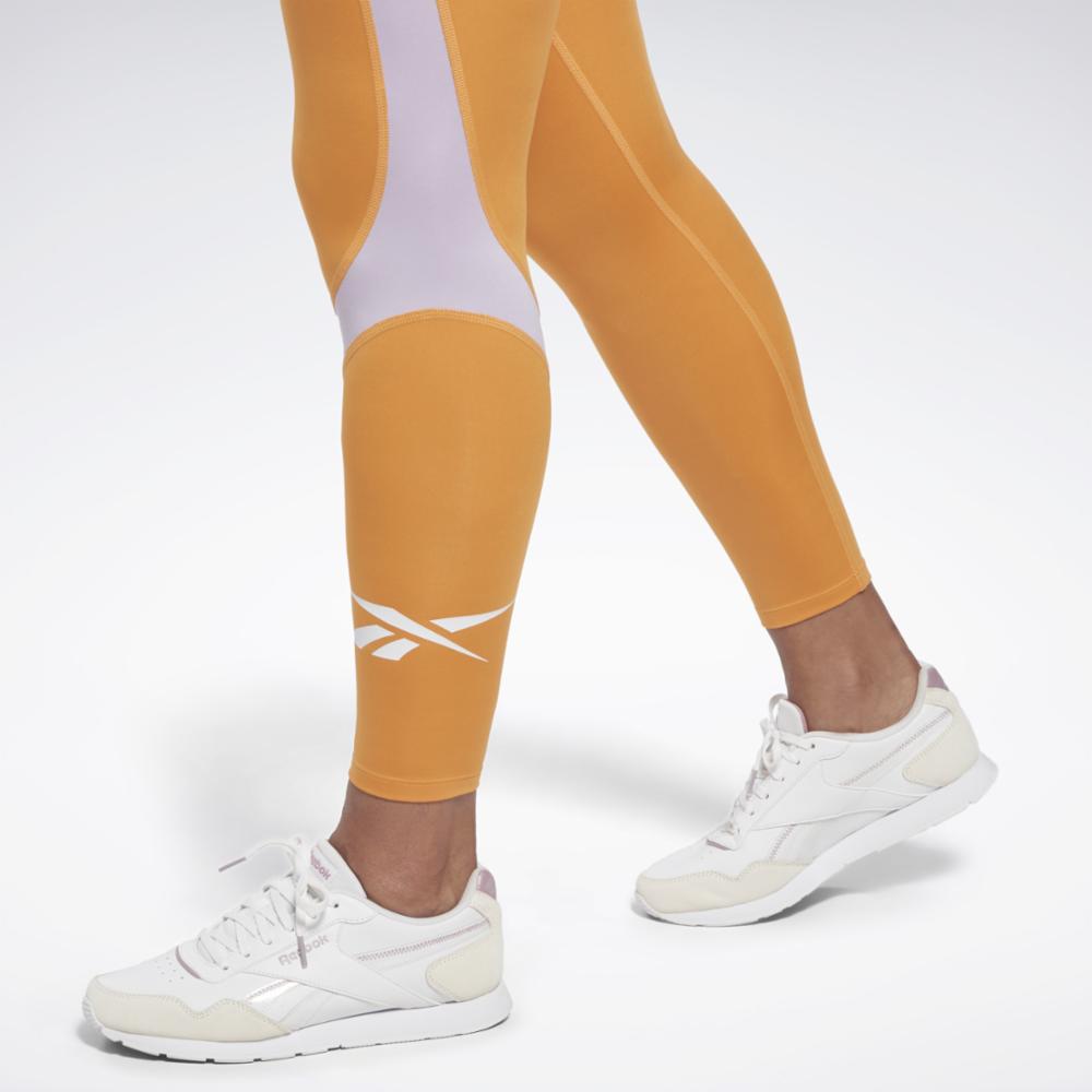 Reebok Women's Wor Big Logo Tight  In Peafuz REG