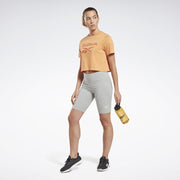 Reebok Women's Ri Bl Crop Tee  In Peafuz REG