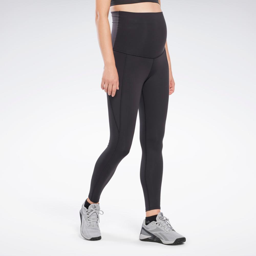 Reebok Women's Rebbok Lux Maternity Leggings  In Black REG