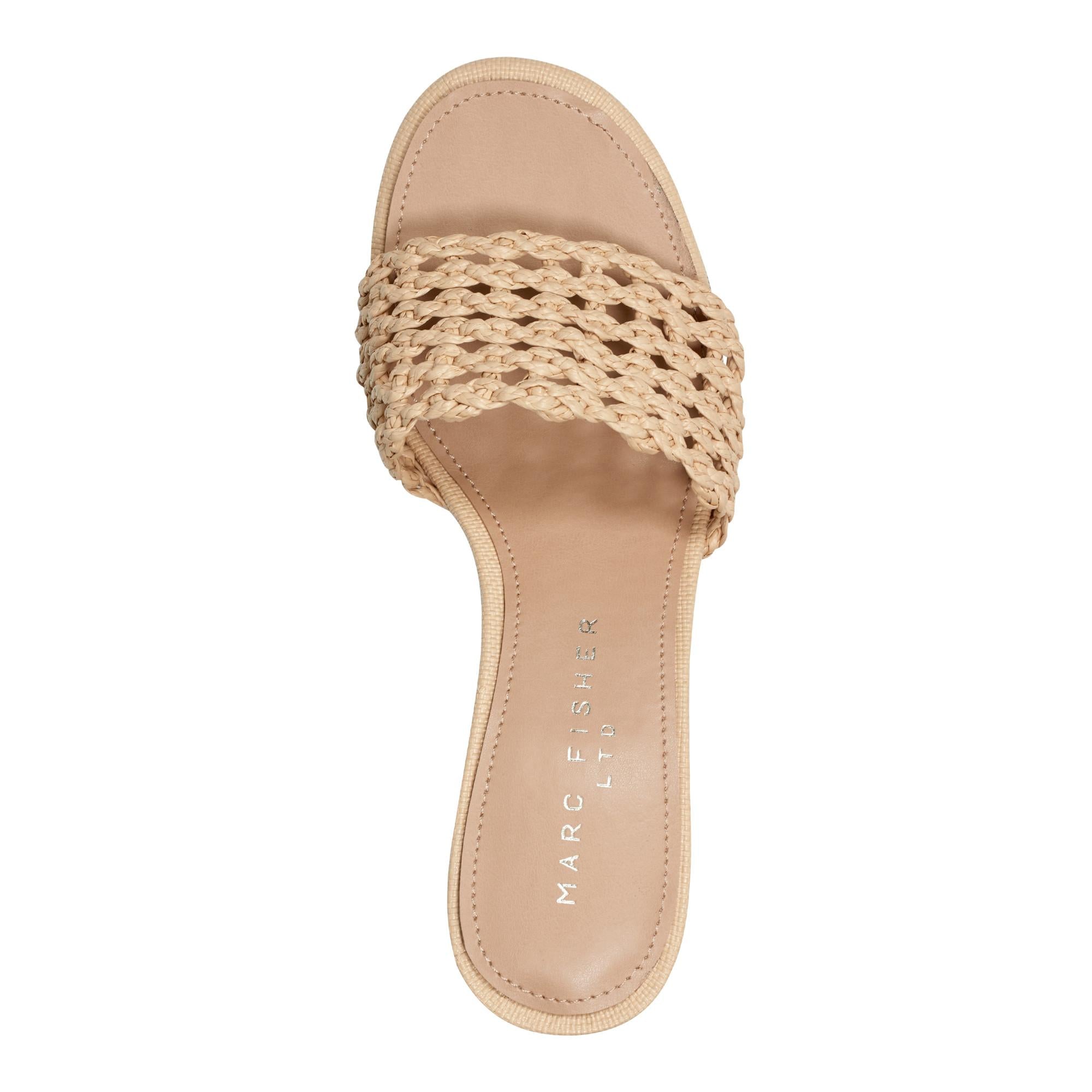 Marc Fisher Ltd Women's Jazmine Natural24168/Ft Raffia Braid W M