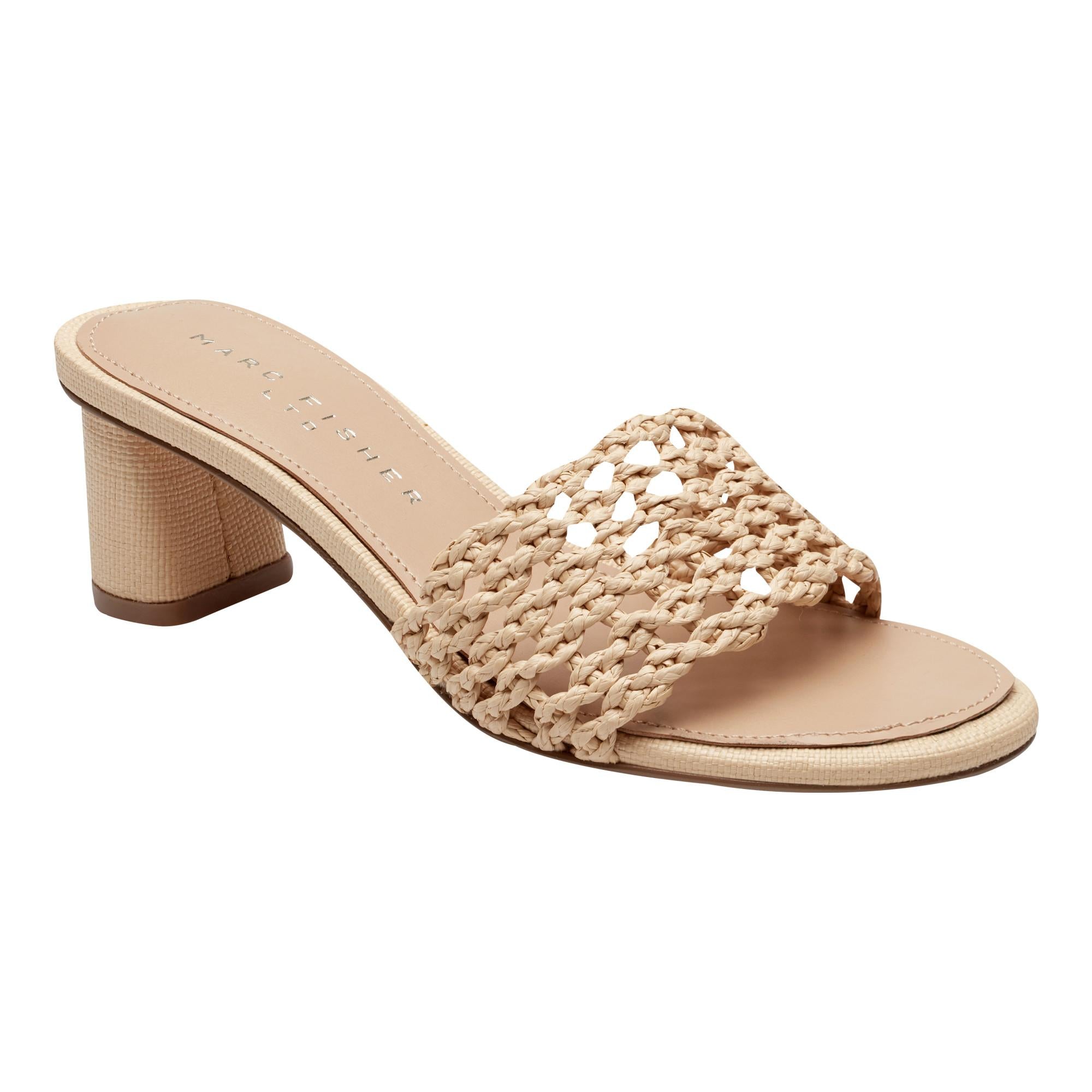 Marc Fisher Ltd Women's Jazmine Natural24168/Ft Raffia Braid W M