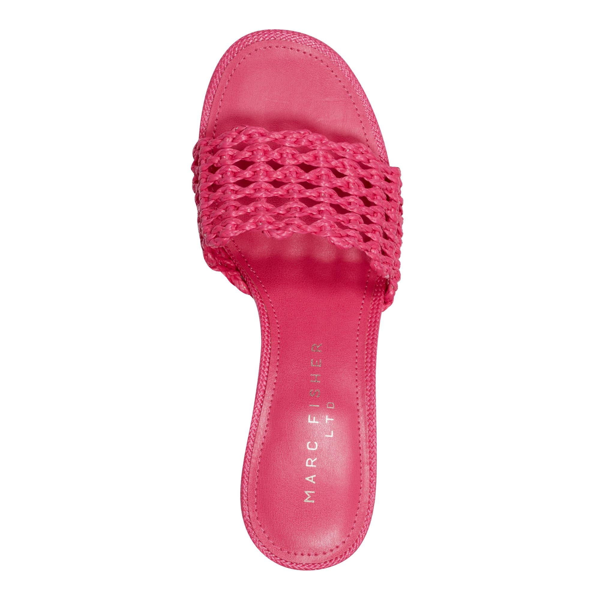 Marc Fisher Ltd Women's Jazmine Pink89241/Ft Raffia Braid Wove M