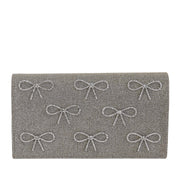 Jewel Badgley Mischka Handbags Women's Julie Bow in Silver Gold