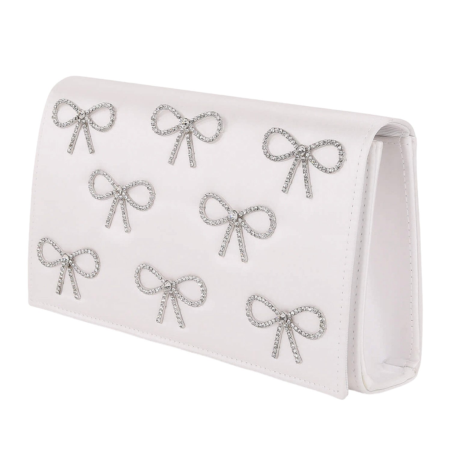 Jewel Badgley Mischka Handbags Women's Julie Bow in White