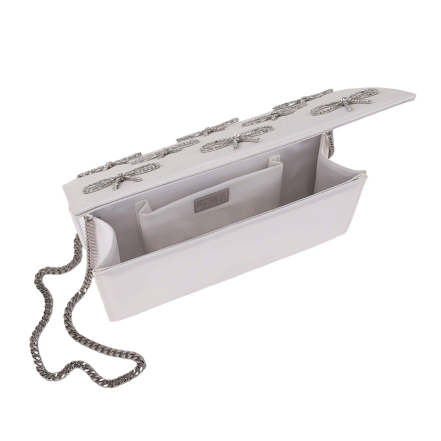 Jewel Badgley Mischka Handbags Women's Julie Bow in White