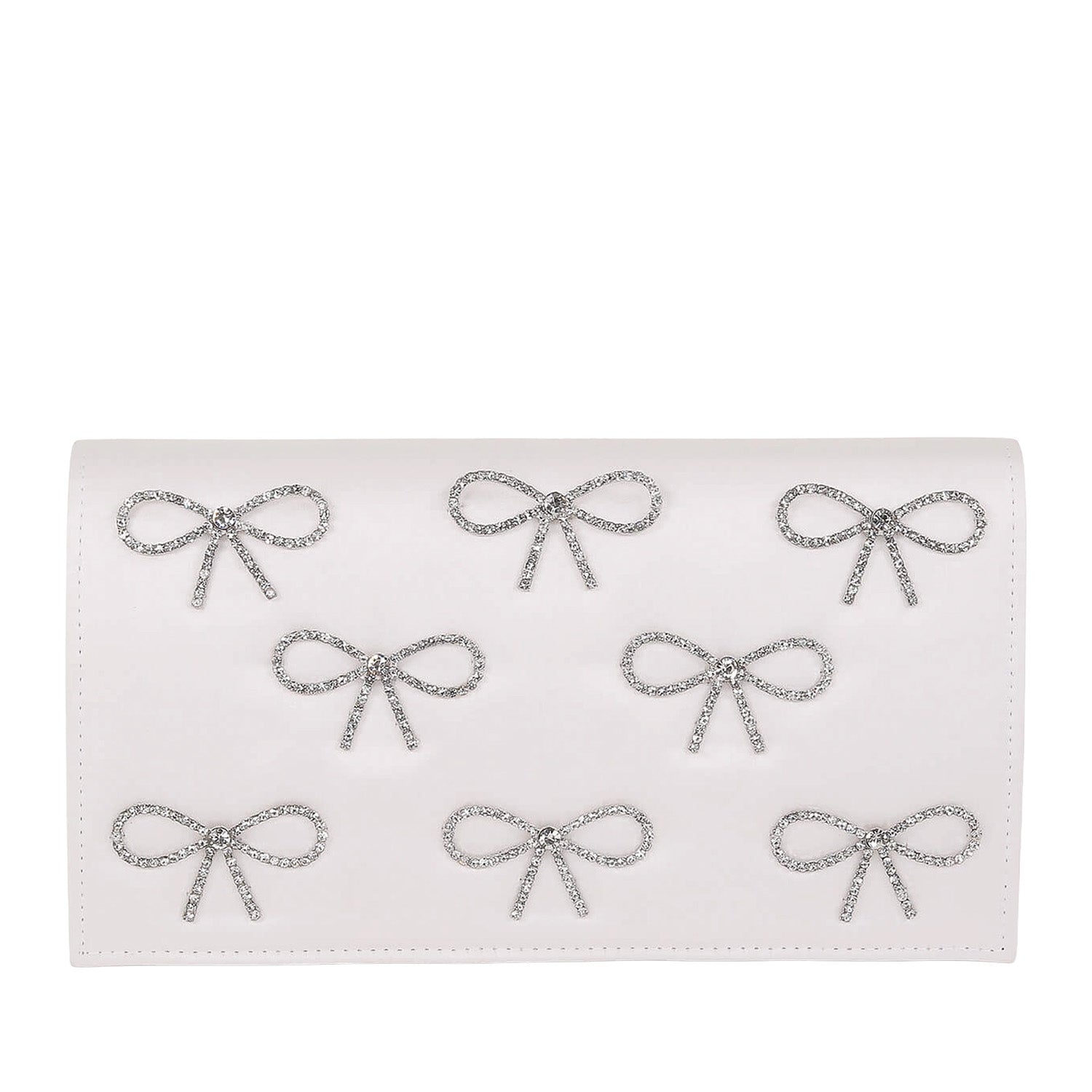 Jewel Badgley Mischka Handbags Women's Julie Bow in White