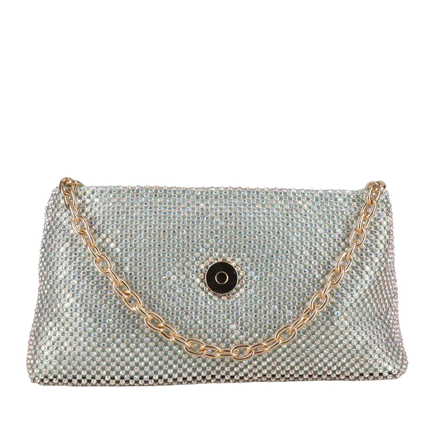 Jewel Badgley Mischka Handbags Women's Navy in Mint Green, OS