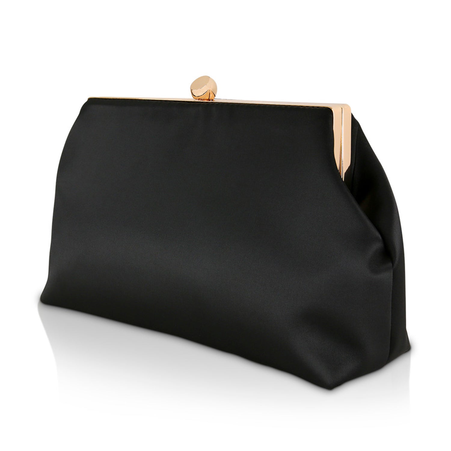 Badgley Mischka Women's Camilla Classic Framed Satin Pouch in Black